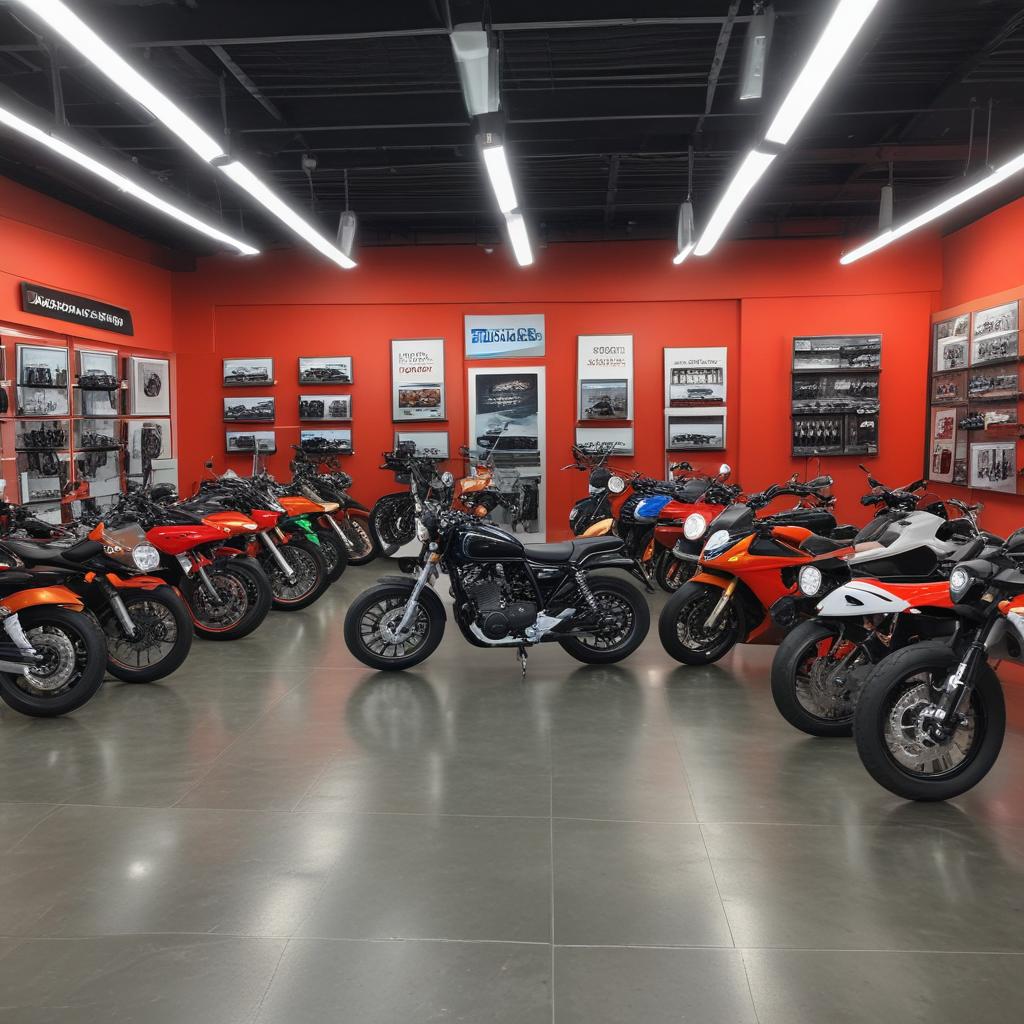 ElectroRide dealership showroom