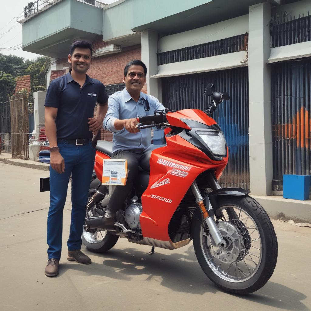 Successful ElectroRide dealer Amit Kumar