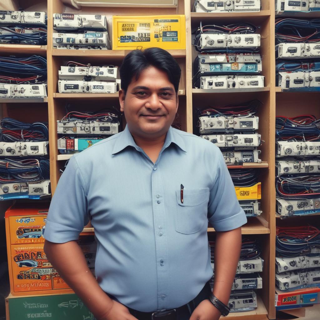 Successful ElectroRide dealer Rajesh Sharma